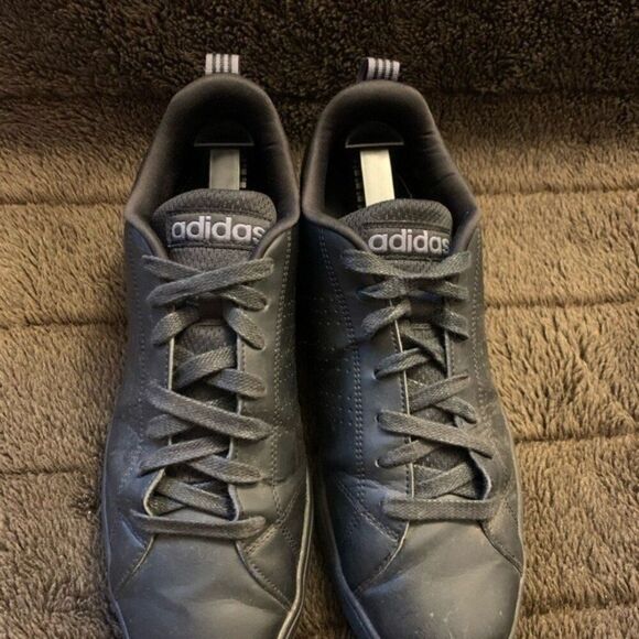 Adidas Advantage Base Triple Black Mens - Picture 2 of 5